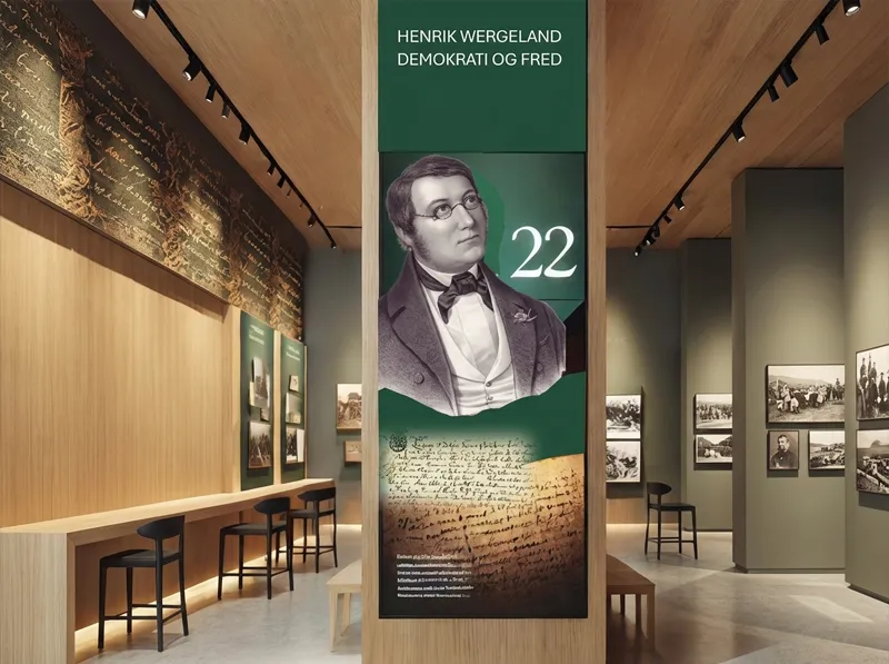 Illustrasjon av den innvendige basisutstillingen